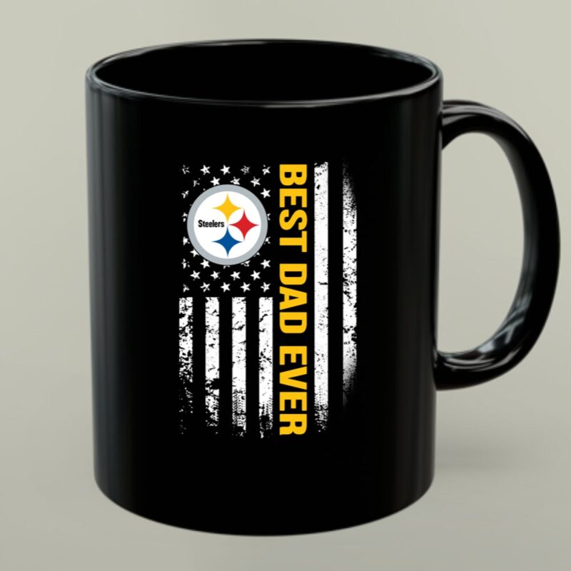 American Flag Best Dad Ever The Pittsburgh Steelers Father 1 mug 1.jpg