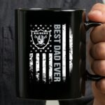 American Flag Best Dad Ever the Las Vegas Football Father 3 mug.jpg