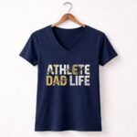 Athlete Dad Life 5 Womens V Neck.jpg