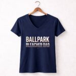 Ballpark Bleacher Dad 5 Womens V Neck.jpg