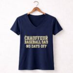 Baseball Dad Chauffeur 5 Womens V Neck.jpg