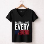 Baseball Dad Every Weekend 7 Womens V Neck.jpg
