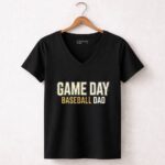 Baseball Dad Game Day 7 Womens V Neck.jpg