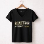 Baseball Dad Road Trip 7 Womens V Neck.jpg