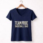 Baseball Dad Team Pride 5 Womens V Neck.jpg