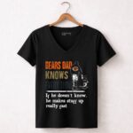 Bears Dad Knows Everything Makes Stuff Up Really Fast Chicago Bears Fan 7 Womens V Neck.jpg