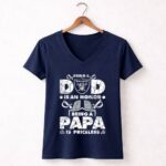 Being a Raiders Dad is an Honor Being a Papa is Priceless 5 Womens V Neck.jpg