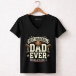 Best Baseball Dad Ever 7 Womens V Neck.jpg