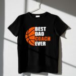 Best Basketball Dad Coach Ever Fathers Day Retro 1 T Shirt.jpg