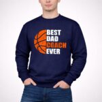 Best Basketball Dad Coach Ever Fathers Day Retro 3 Sweatshirt.jpg