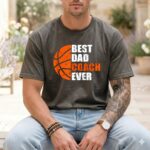 Best Basketball Dad Coach Ever Fathers Day Retro Comfort Colors T Shirt 4.jpg