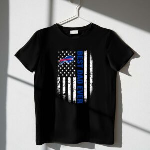 Best Buffalo Bills dad ever american flag 1 T Shirt.jpg