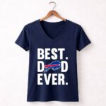 Best Dad Ever Buffalo Bills logo Father Day 5 Womens V Neck.jpg