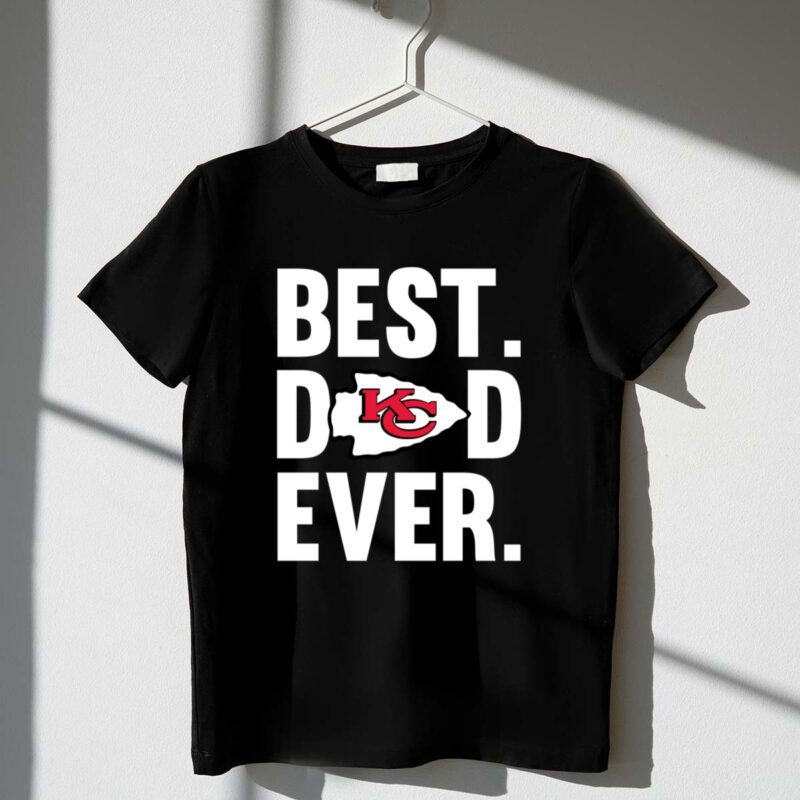 Best Dad Ever Kansas City Chiefs logo Father Day 1 T Shirt.jpg