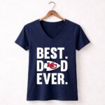 Best Dad Ever Kansas City Chiefs logo Father Day 5 Womens V Neck.jpg