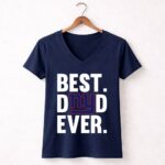 Best Dad Ever New York Giants logo Father Day 5 Womens V Neck.jpg