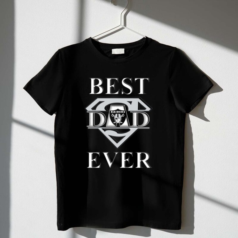 Best Dad Ever Raiders Logo Superman Shield 1 T Shirt.jpg