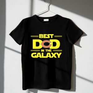 Best Dad in the Galaxy Chicago Bears Fan Tribute with Iconic 1 T Shirt.jpg