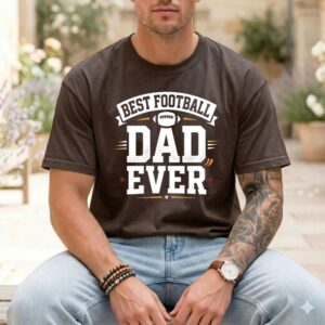 Best Football Dad Ever Comfort Colors T Shirt 1.jpg