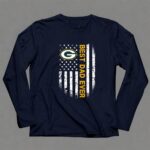 Best Green Bay Packers dad ever american flag 6 Long Sleeves.jpg