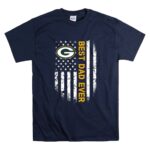 Best Green Bay Packers dad ever american flag T Shirt 7.jpg