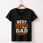 Best Sports Dad Ever 7 Womens V Neck.jpg