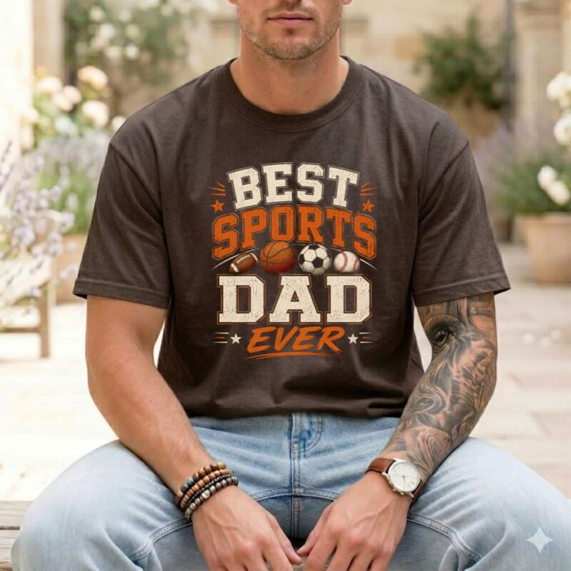 Best Sports Dad Ever Comfort Colors T Shirt 1.jpg