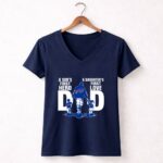 Buffalo Bills Dad sons first hero daughters first love 5 Womens V Neck.jpg