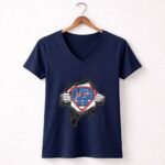 Buffalo Bills Superdad Logo with Superman 5 Womens V Neck.jpg