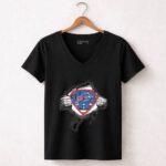 Buffalo Bills Superdad Logo with Superman 7 Womens V Neck.jpg