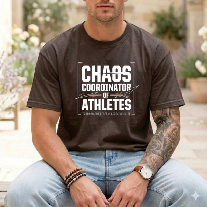 Chaos Coordinator Of Athletes Comfort Colors T Shirt 1.jpg