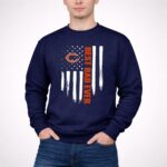 Chicago Bears Best Dad Ever American Flag 3 Sweatshirt.jpg