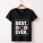 Chicago Bears Best Dad Ever Father is Day 7 Womens V Neck.jpg