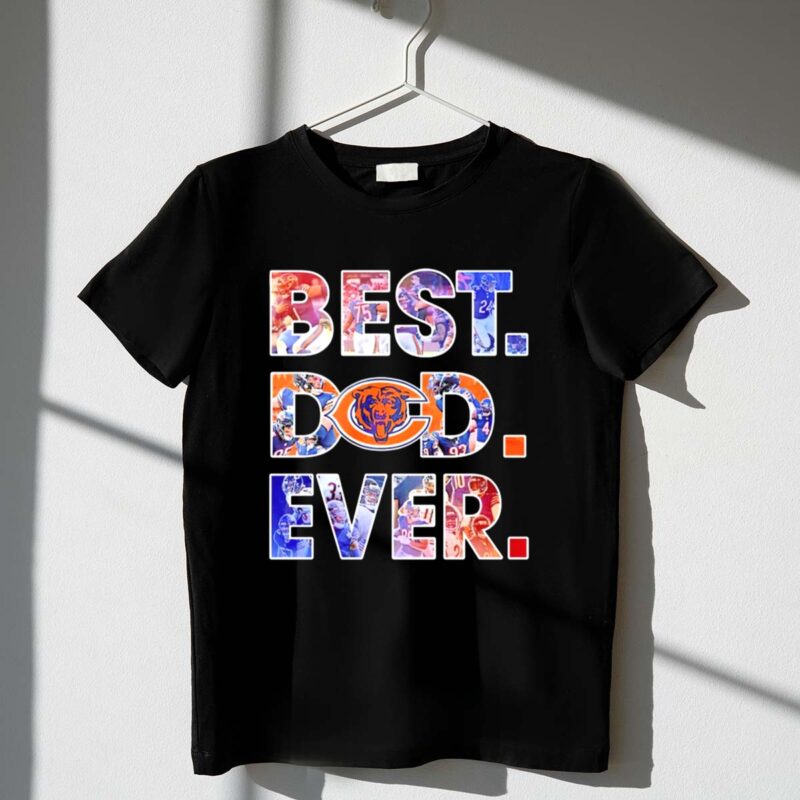 Chicago Bears Best Dad Ever Player Team 1 T Shirt.jpg