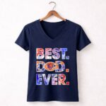 Chicago Bears Best Dad Ever Player Team 5 Womens V Neck.jpg