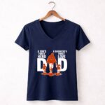 Chicago Bears Dad sons first hero daughters first love 5 Womens V Neck.jpg