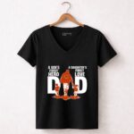 Chicago Bears Dad sons first hero daughters first love 7 Womens V Neck.jpg