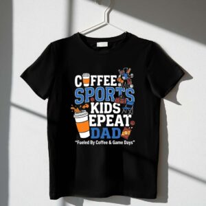 Coffee Sports Kids Repeat Dad 1 T Shirt.jpg