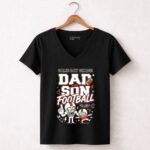 Dad And Son Football 7 Womens V Neck.jpg