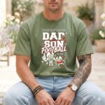 Dad And Son Football Comfort Colors T Shirt 3.jpg
