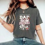 Dad And Son Football Comfort Colors T Shirt 7.jpg