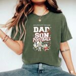 Dad And Son Football Comfort Colors T Shirt 9.jpg