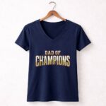 Dad Of Champions 5 Womens V Neck.jpg