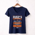 Dads Job Duties Build Fix Raise A Bears Fan Chicago Bears 5 Womens V Neck.jpg