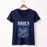 Dads Job Duties Build Stuff Fix Stuff Raise a Buffalo Bills Fan 5 Womens V Neck.jpg