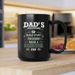 Dads Job Duties Build Stuff Fix Stuff Raise a Packers Fan Green Bay Packers 2 mug.jpg