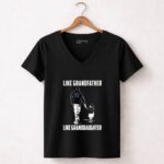 Dallas Cowboys Like GrandFather Like GrandDaughter 7 Womens V Neck 1.jpg