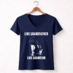 Dallas Cowboys Like GrandFather Like GrandSon 5 Womens V Neck.jpg