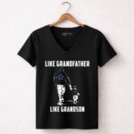 Dallas Cowboys Like GrandFather Like GrandSon 7 Womens V Neck 1.jpg