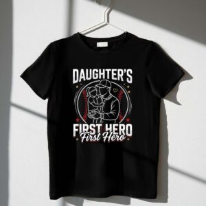 Daughters First Hero Baseball 1 T Shirt.jpg